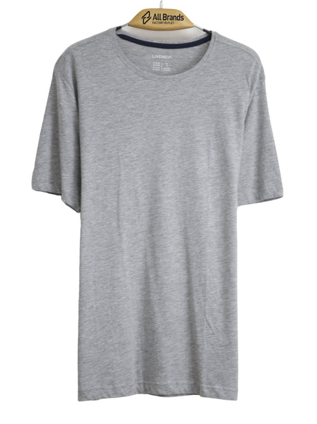 Image for Men's Plain Solid T-Shirt,Light Grey