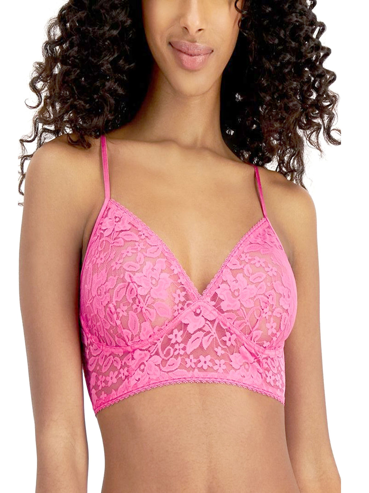 Image for Women's Floral Lace Bra,Pink