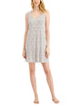 Image for Women's Printed Sleepwear Dress,White