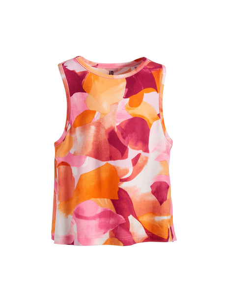 Image for Kids Girl Floating Petals Printed Tank Top,Multi