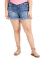 Image for Women's Washed Cutoff Denim Short,Blue