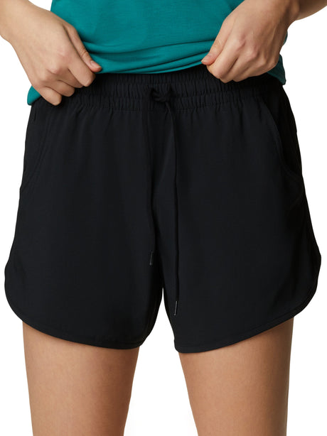 Image for Women's Plain Solid Sport Short,Black