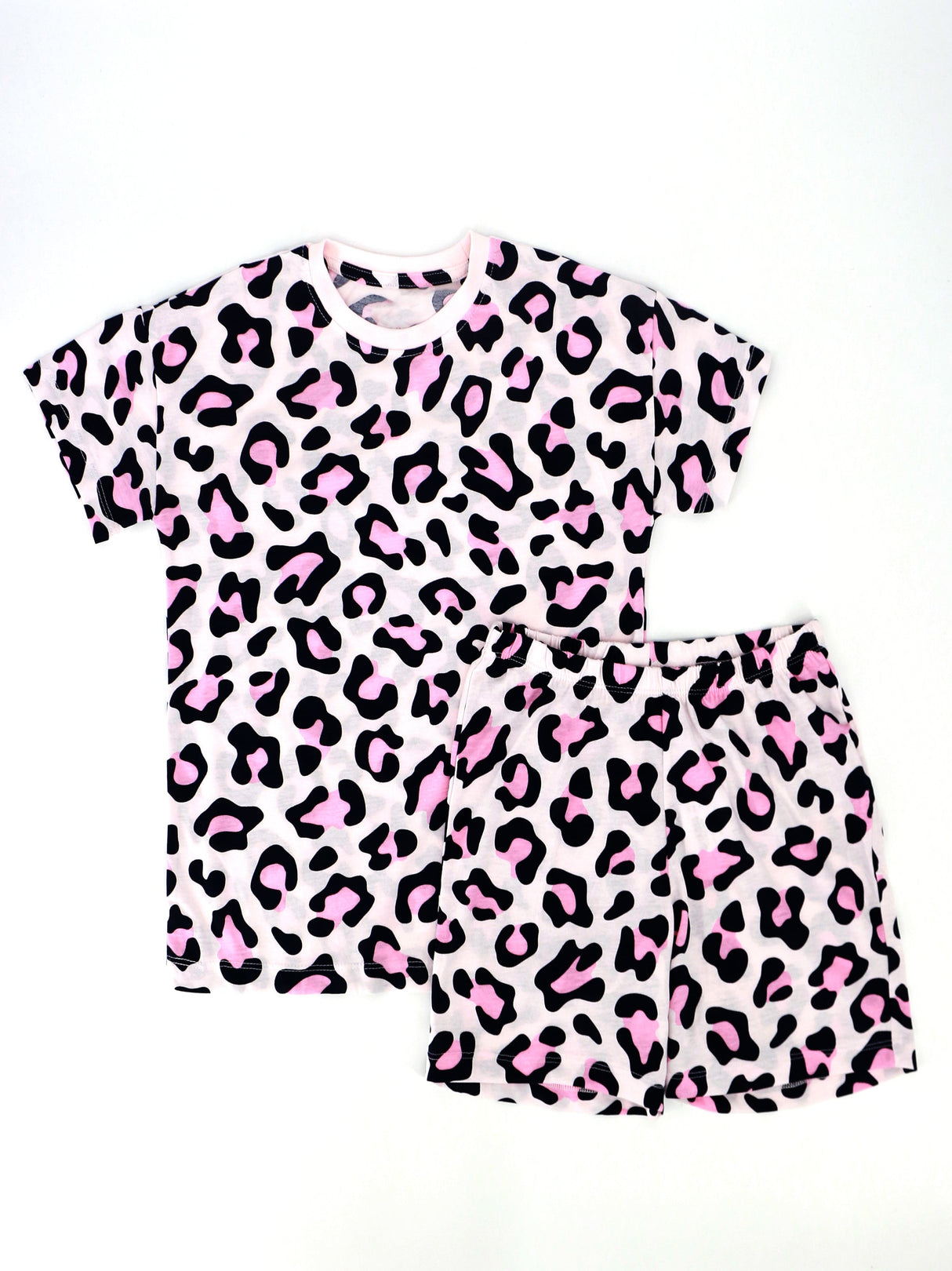 Image for Kids Girl Leopard Printed Sleepwear Set,Light Pink