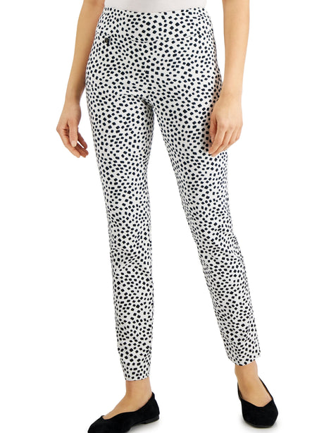 Image for Women's Printed Pull On Pant,White