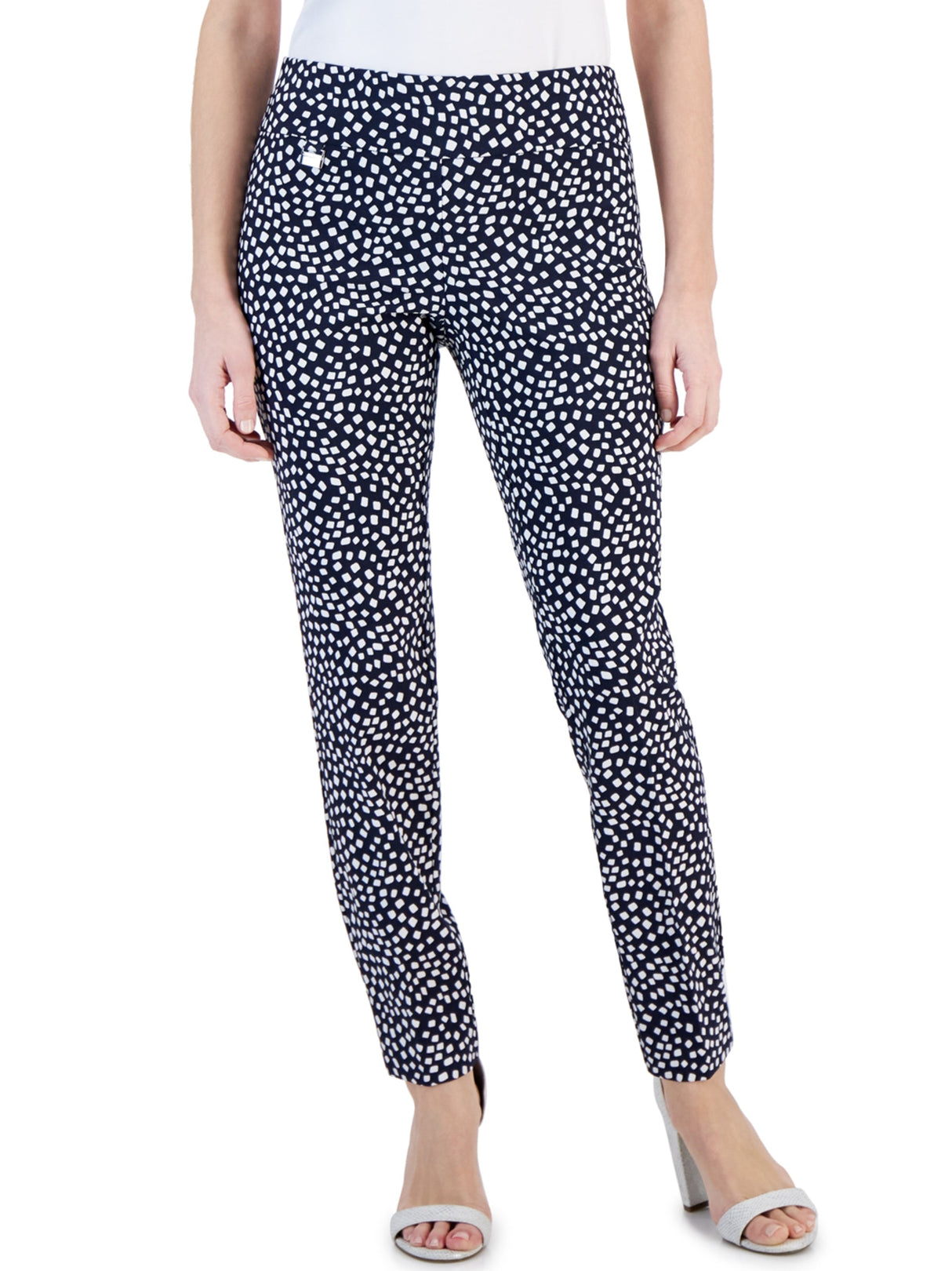 Image for Women's Printed Pull On Pant,Navy