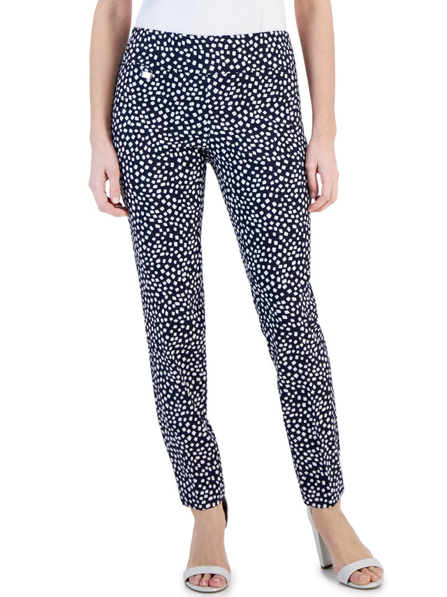 Image for Women's Printed Pull On Pant,Navy