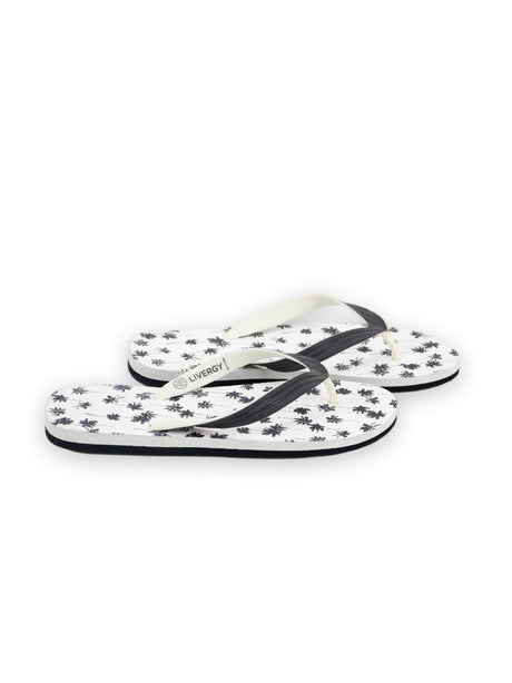 Image for Men's Printed Slippers,White