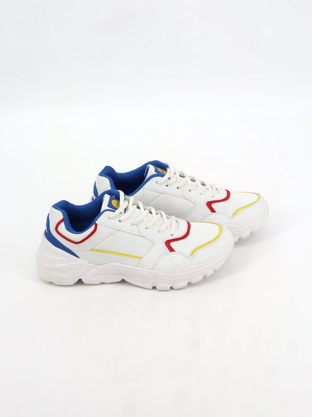 Image for Women's Textured Casual Sneakers,White