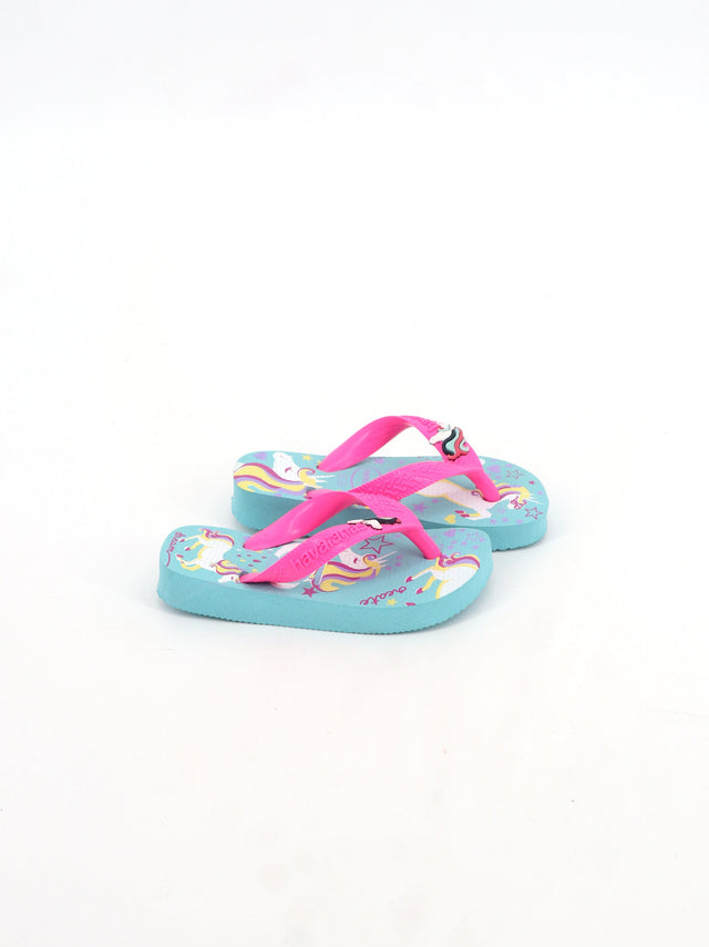 Image for Kid's Girl Graphic Printed Slippers,Pink/Light Blue