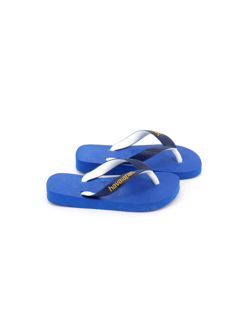Image for Kid's Boy Brand Logo Printed Slippers,Blue