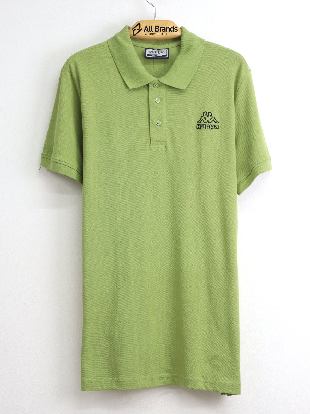 Image for Men's Brand Logo Embroidered Polo T-Shirt,Light Green