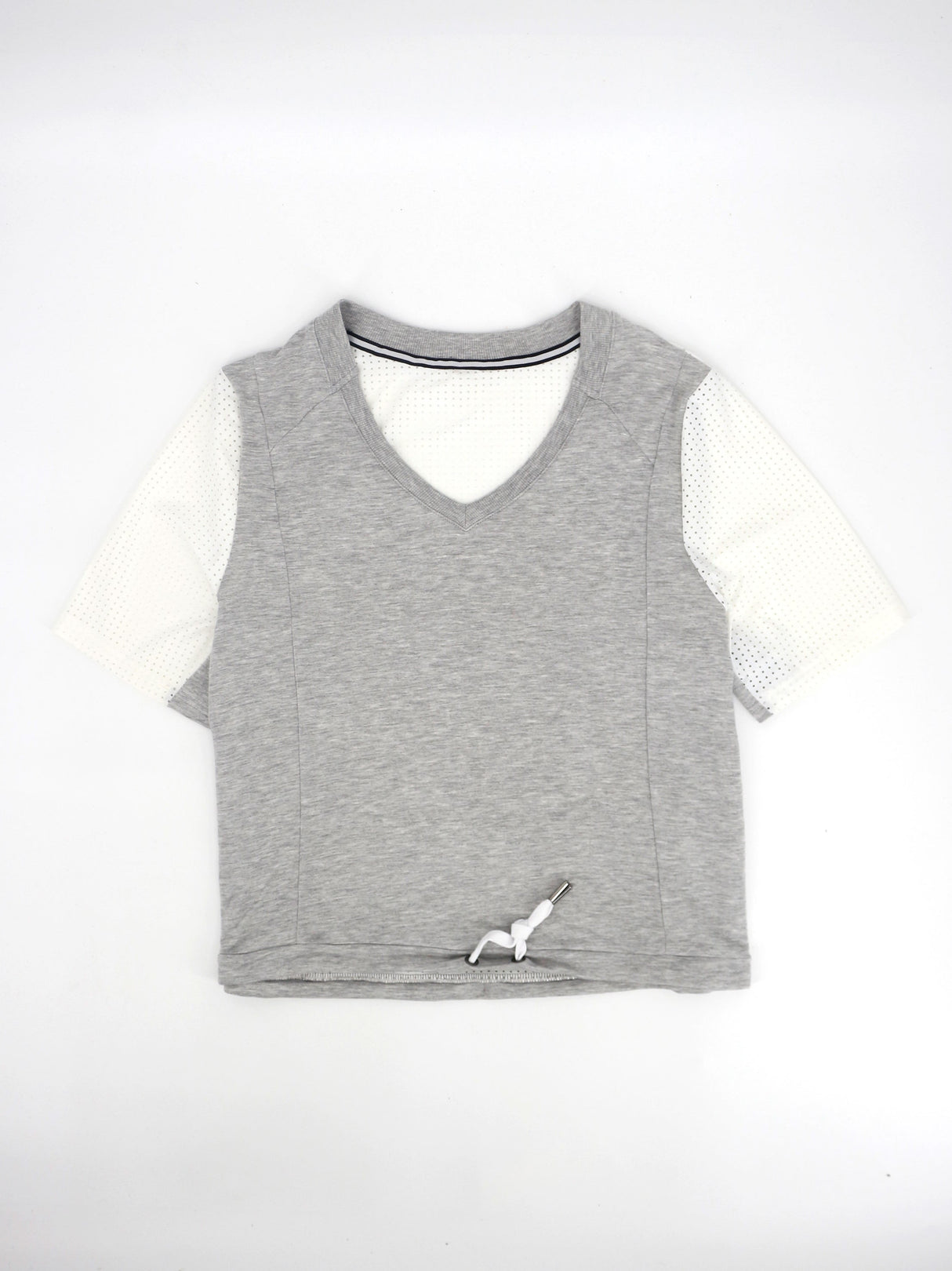 Image for Women's Color Blocked Sport Top,Grey & White