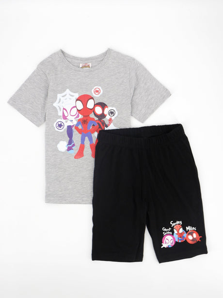 Image for Kids Boy Spiderman Printed Set,Grey/Black