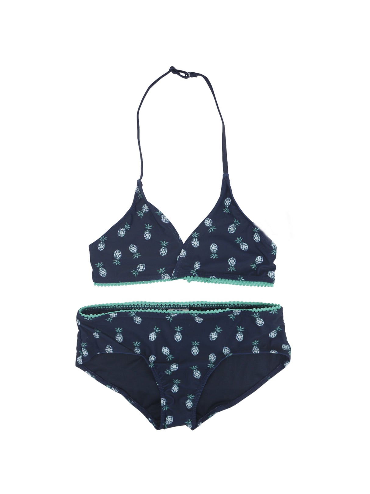Image for Kids Girl Pineapple Printed 2 Pcs Bikini Set,Navy