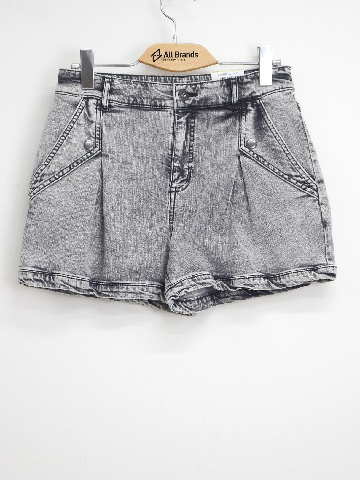 Image for Women's Plain Solid Short,Light Grey