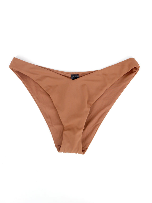 Image for Women's Plain Solid Bikini Bottom,Brown