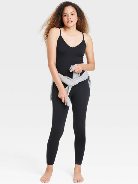 Image for Women's Ribbed Jumpsuit,Black