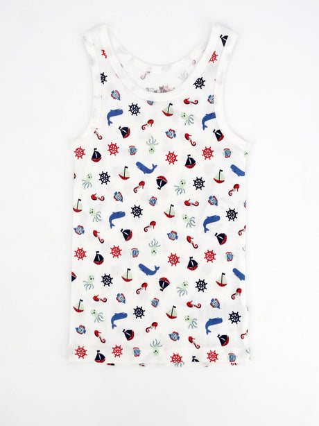 Image for Kids Boy Graphic Printed Top,White