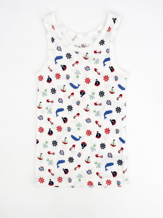 Image for Kids Boy Graphic Printed Top,White