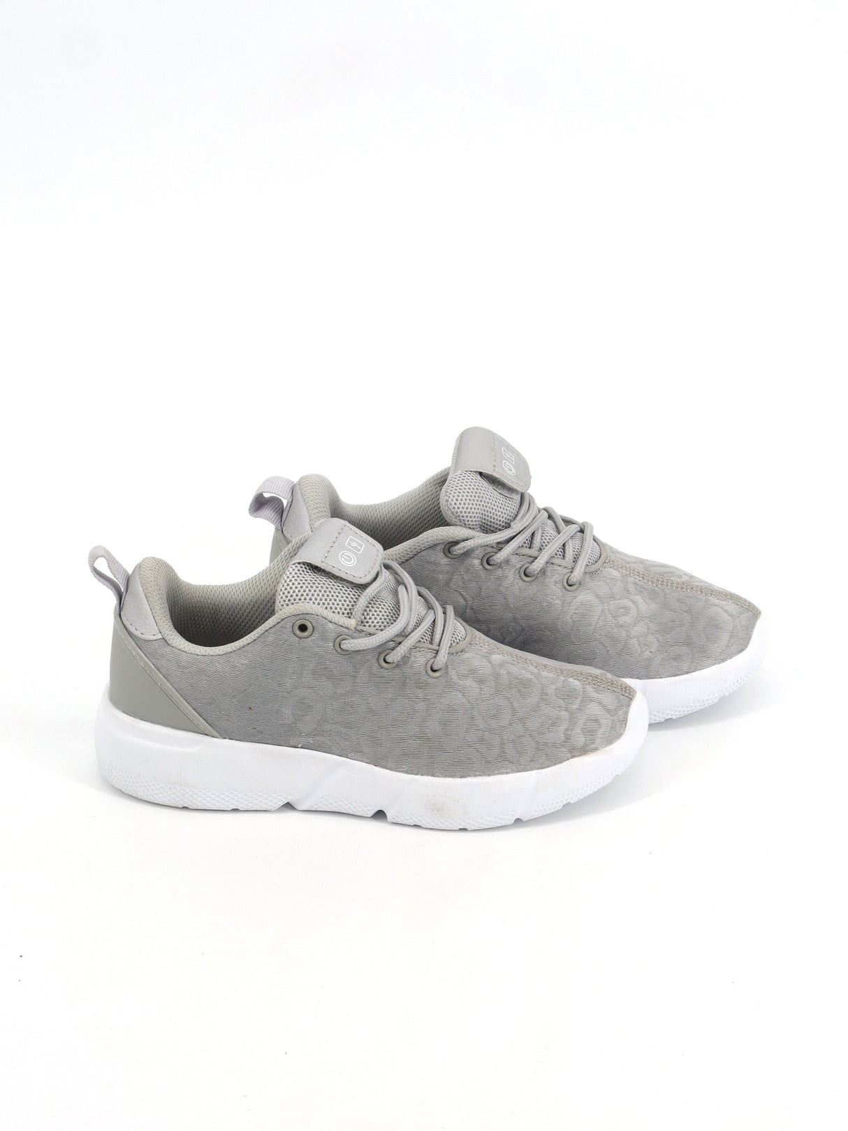Image for Kids Girl's Textured Sneakers,Light Grey