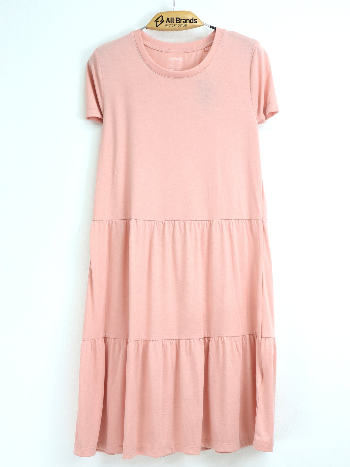 Image for Women's Plain Solid Dress,Light Pink