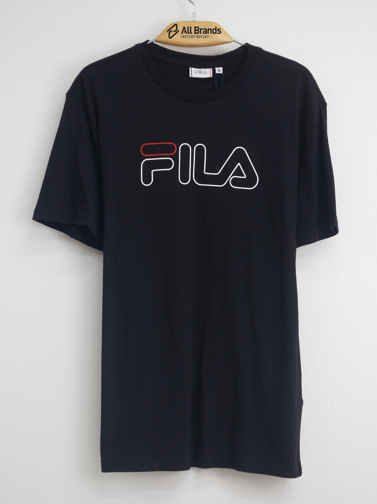 Image for Men's Brand Logo Printed T-Shirt,Black