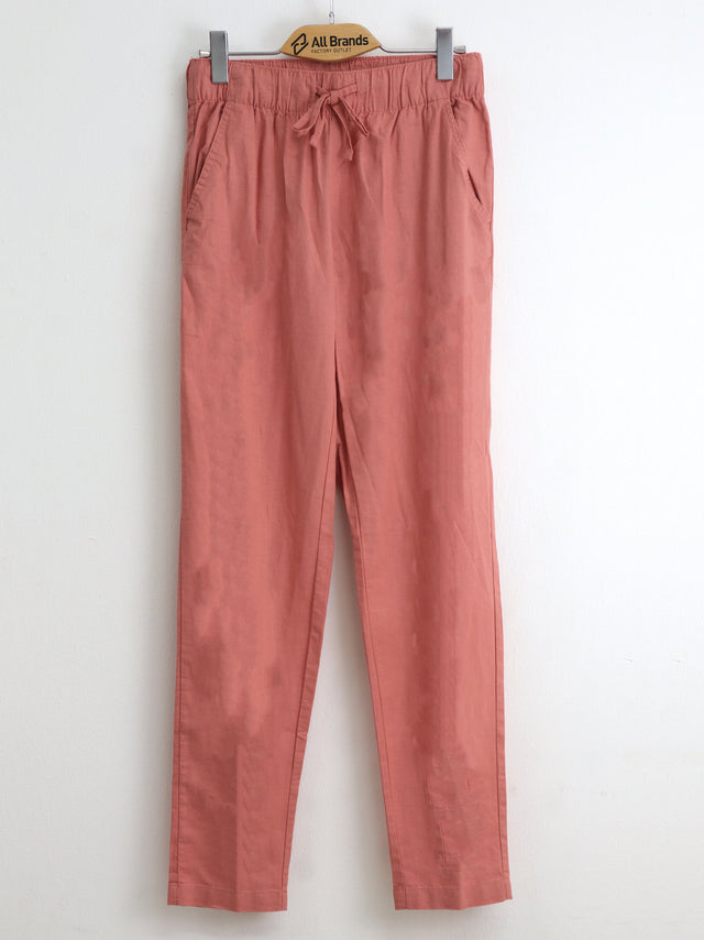 Image for Women's Plain Solid Pants,Peach