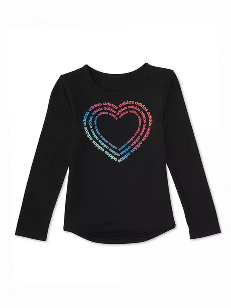 Image for Kids Girl's Brand Logo Printed Top,Black