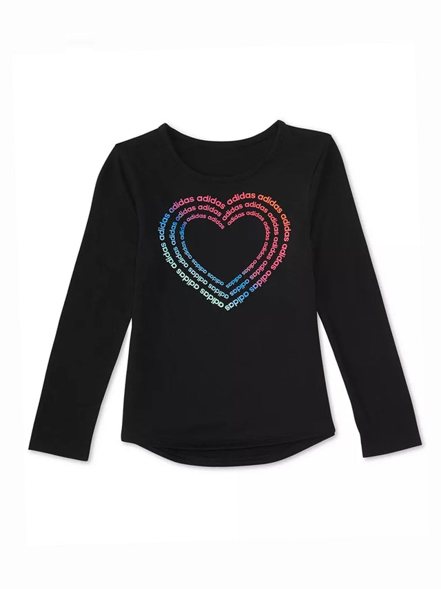 Image for Kids Girl's Brand Logo Printed Top,Black