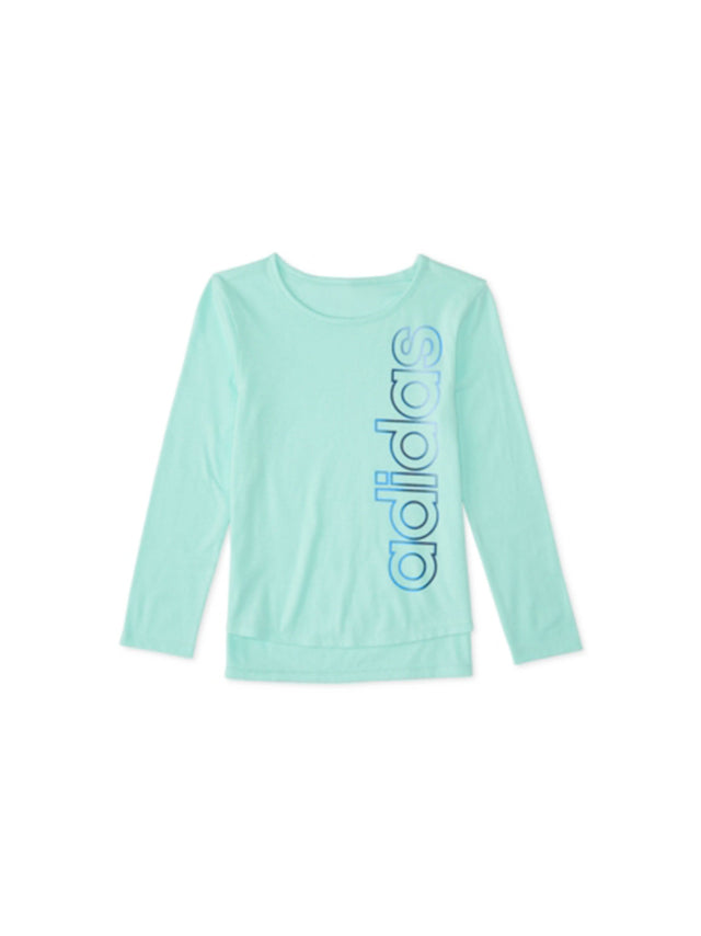 Image for Kids Girl's Brand Logo Printed Top,Aqua