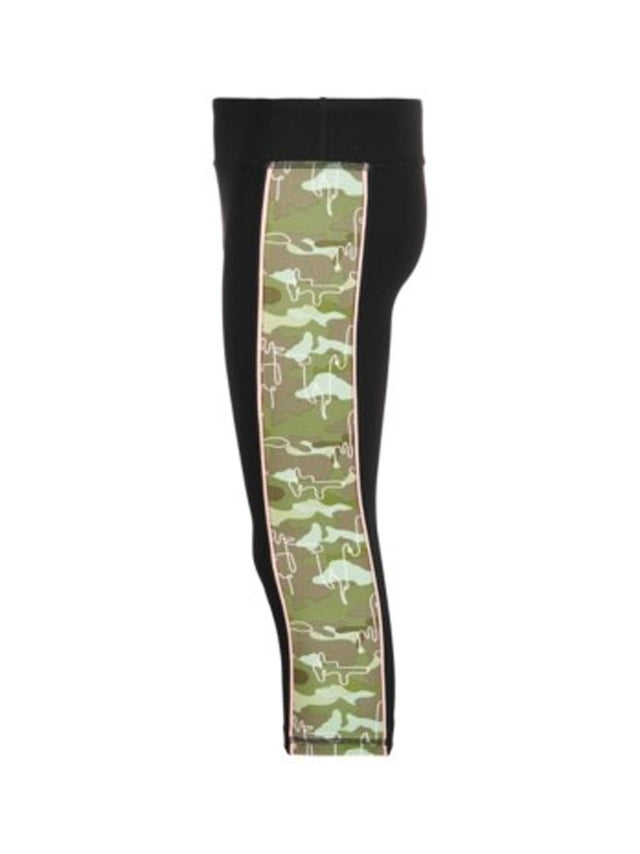 Image for Kids Girl's Camo Printed Legging,Black/Green