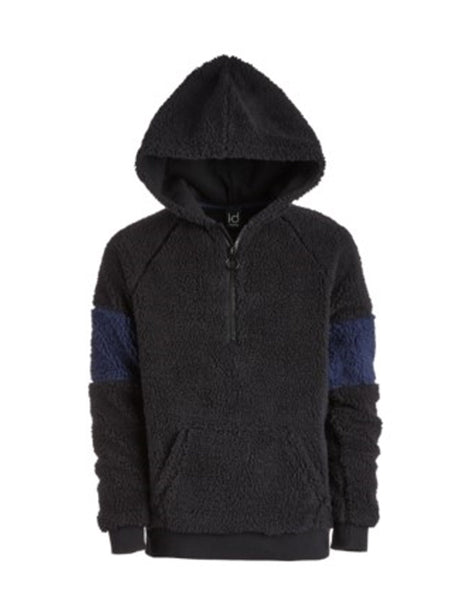 Image for Kids Boy's Fleece Color Blocked Hoodies,Black