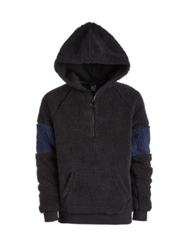 Image for Kids Boy's Fleece Color Blocked Hoodies,Black