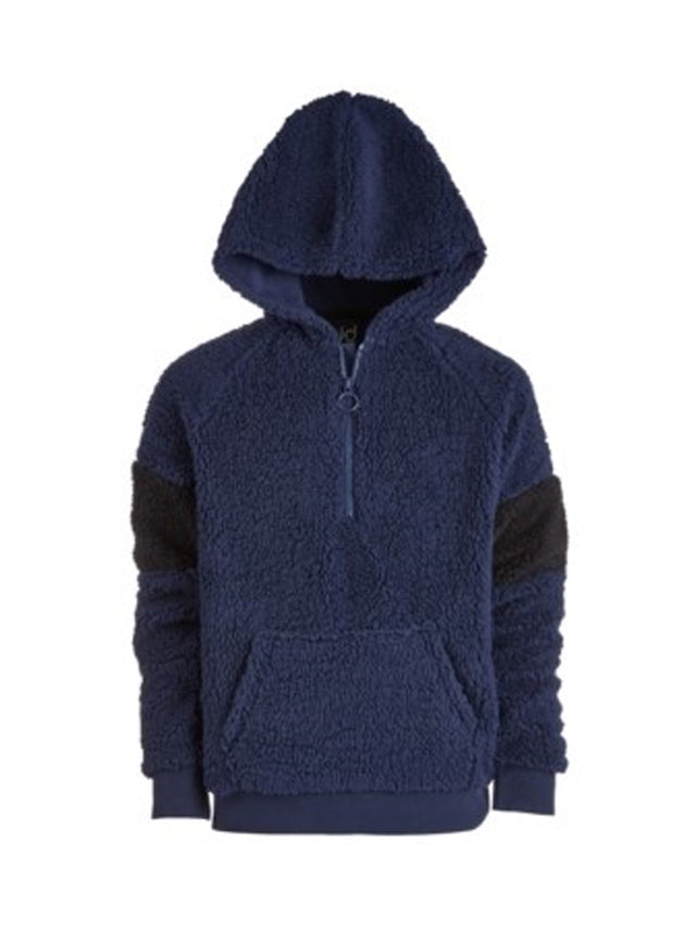 Image for Kids Boy's Fleece Color Blocked Hoodies,Navy