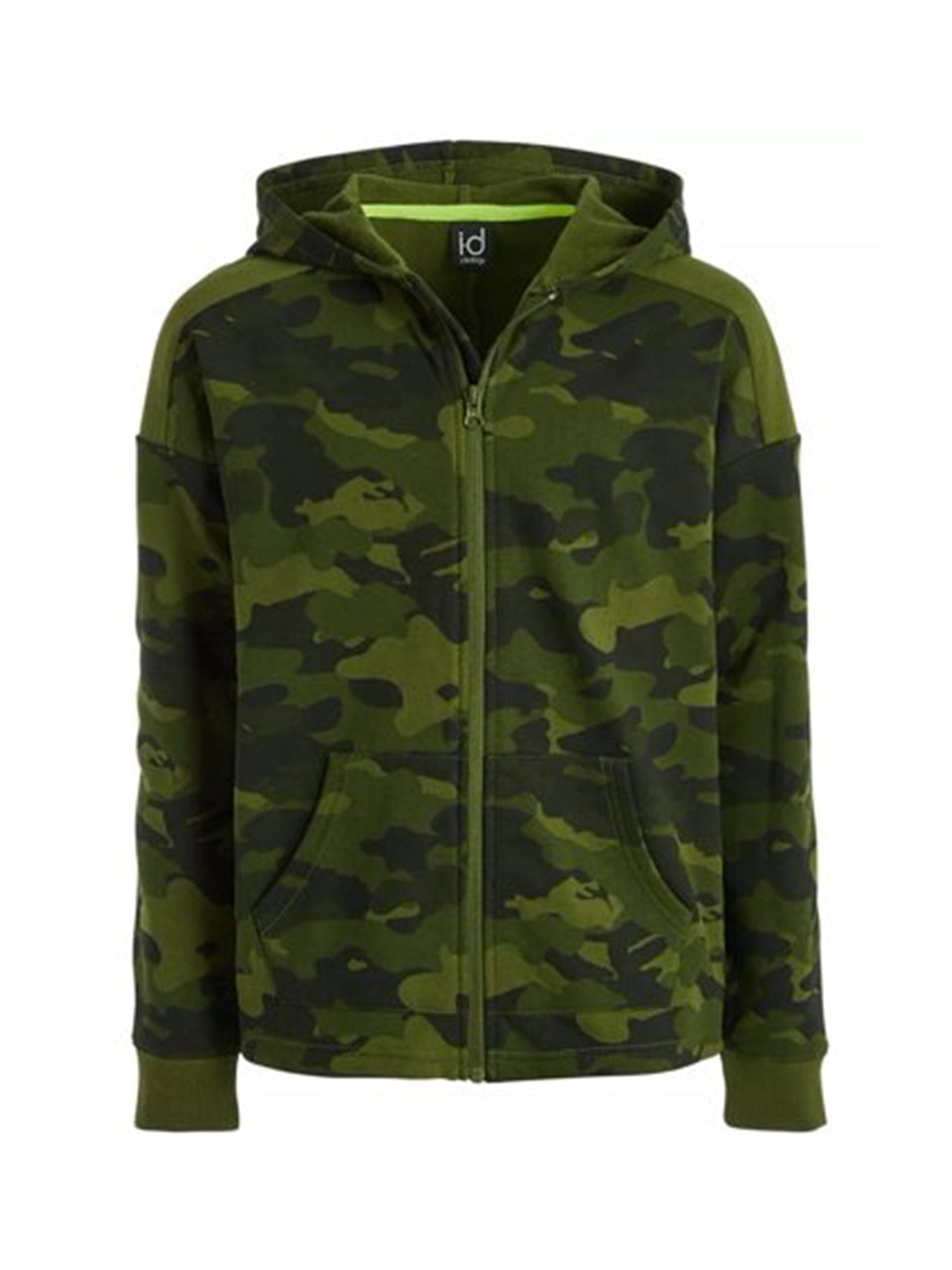 Image for Kids Boy's Camo Zipper Fly Jacket,Olive