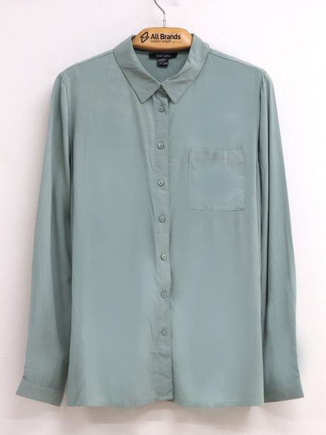 Image for Women's Plain Solid Chemise,Light Green