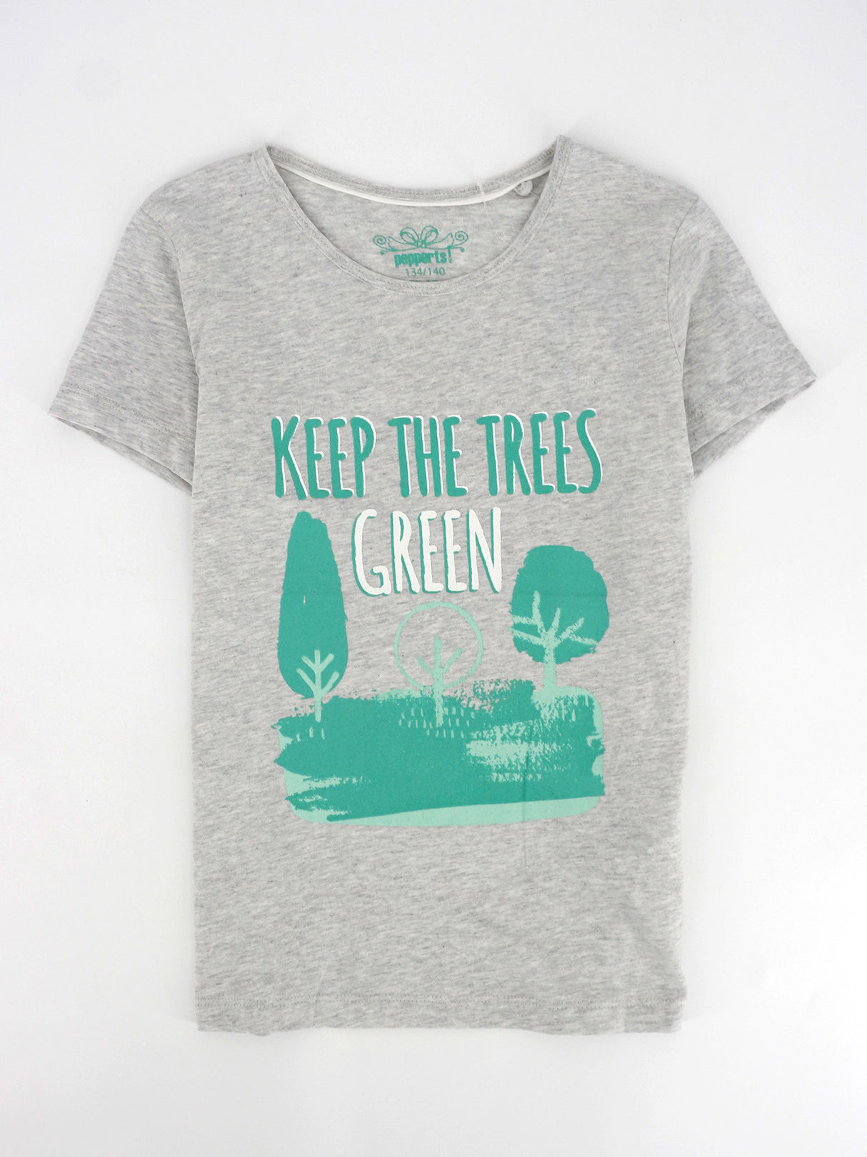 Image for Kids Girl's Graphic Printed T-Shirt,Light Grey