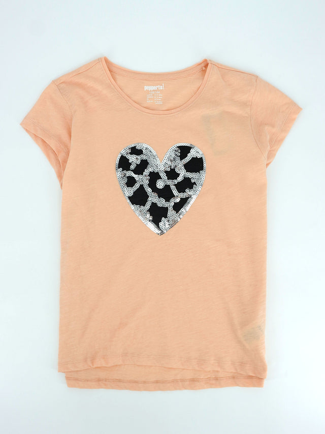 Image for Kids Girl's Sequined T-Shirt,Light Pink