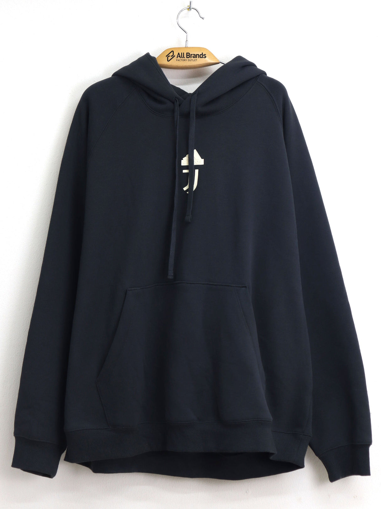 Image for Men's Brand Logo Embroidered Hoodie,Dark Grey