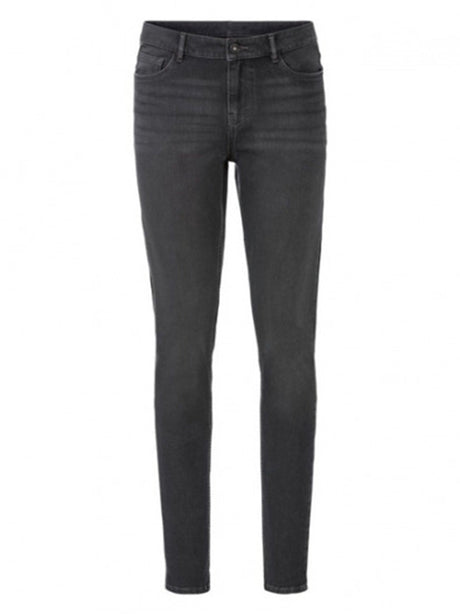 Image for Women's Washed Skinny Jeans,Dark Grey