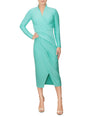 Image for Women's Eyelet Wrap Dress,Aqua