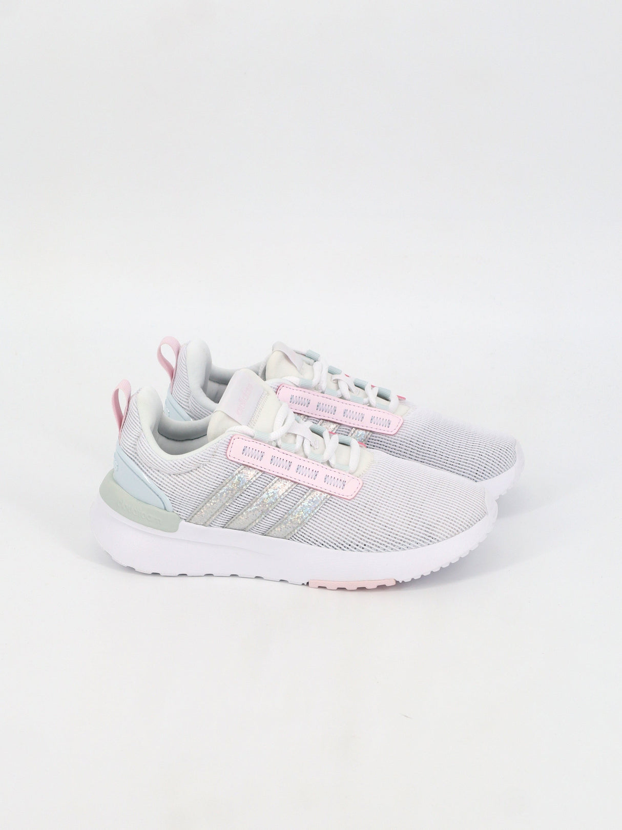 Image for Kids Girl's Striped Running Shoes,Light Grey