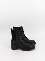 Image for Women's Plain Leather Ankle Boots,Black