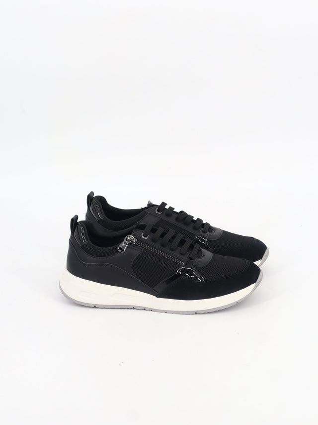 Image for Women's Textured Casual Sneakers,Black