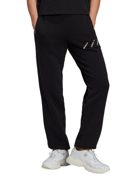 Image for Women's Brand Logo Printed Track Pants,Black