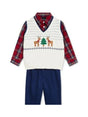 Image for Kids Boy's 3 Pcs Christmas Top & Bottom Set,Multi
