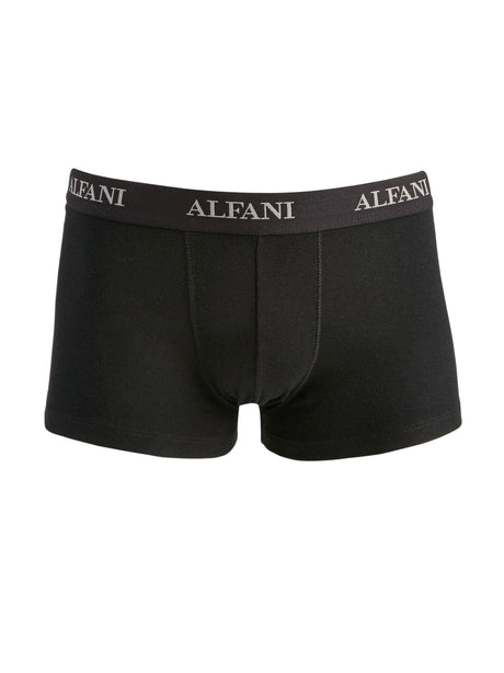 Image for Men's 5 Pairs Brand Logo Printed Trunks Set,Black