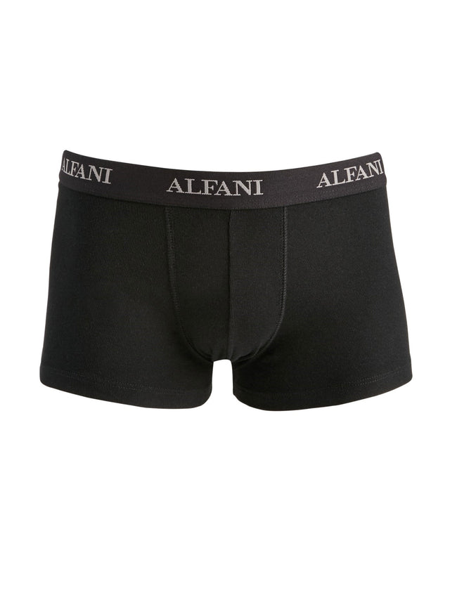 Image for Men's 5 Pairs Brand Logo Printed Trunks Set,Black