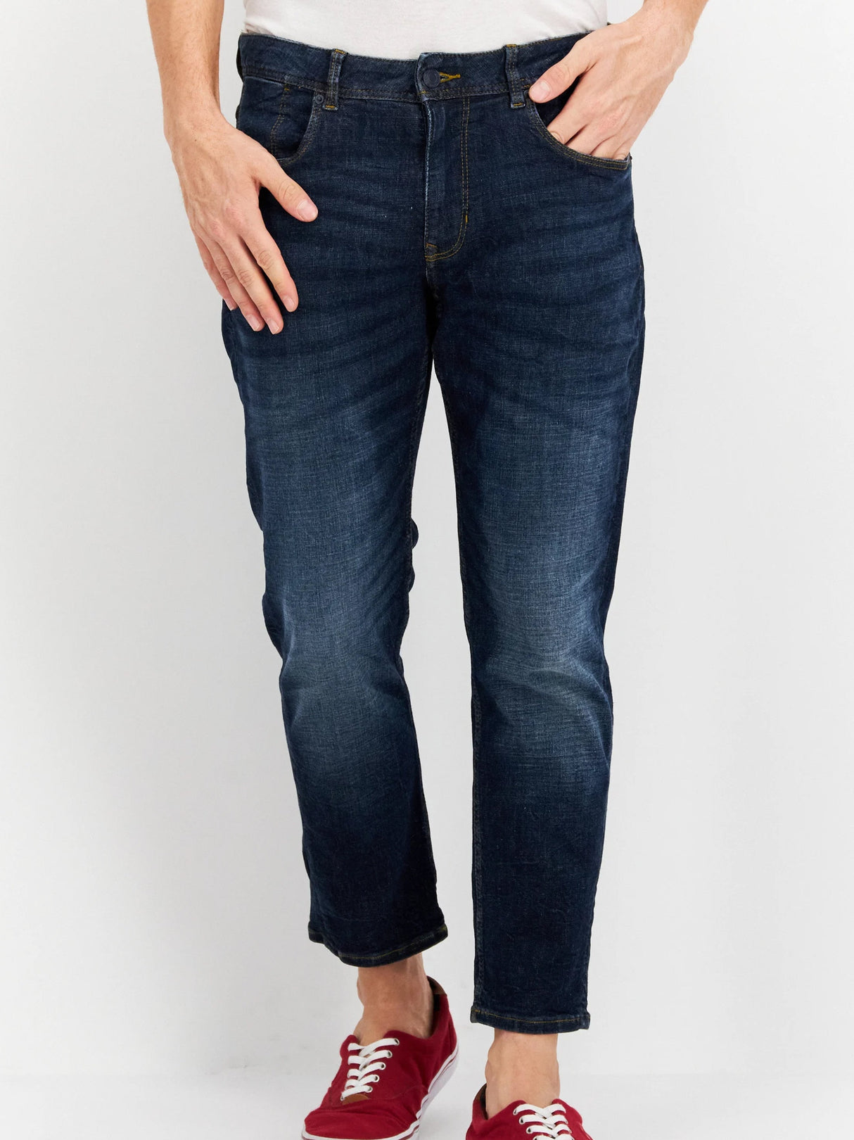 Men's Washed Jeans,Blue