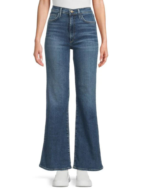 Image for Women's Washed Flare Jeans,Blue